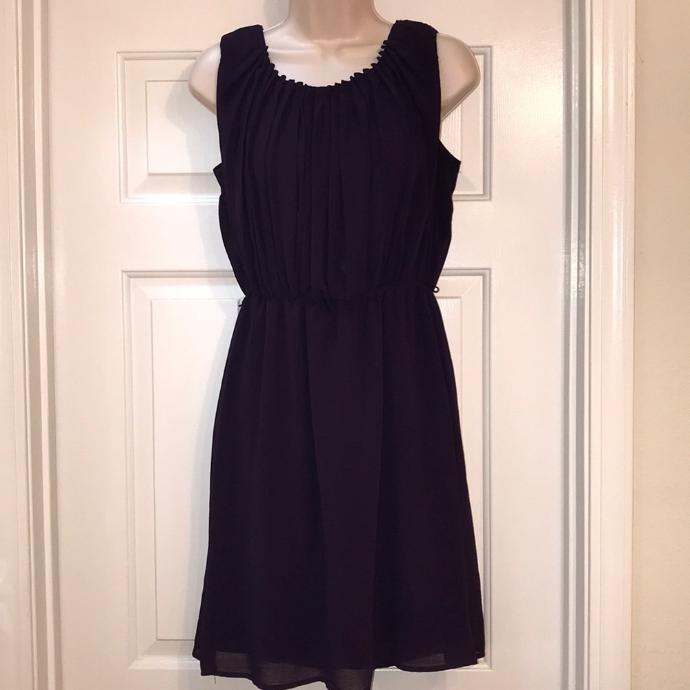 Dark purple dress